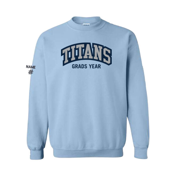 Gildan Unisex Titans Grads Twill Crewneck Thumbnail