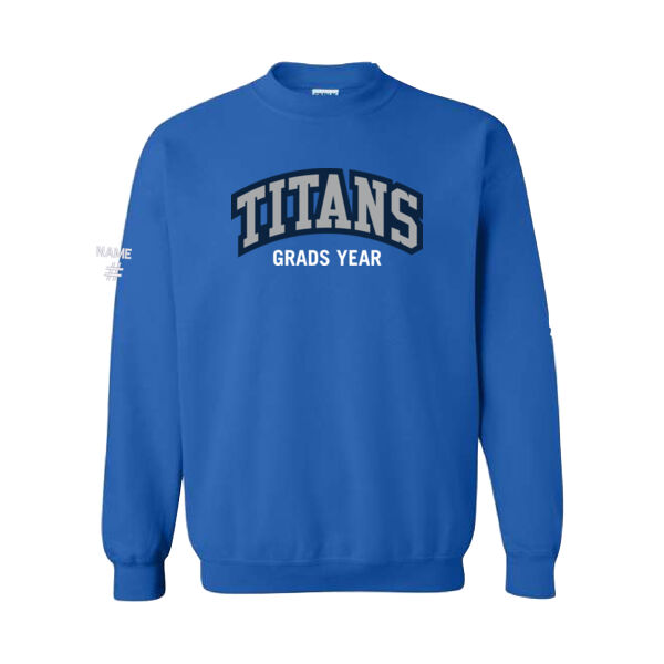 Gildan Unisex Titans Grads Twill Crewneck Thumbnail