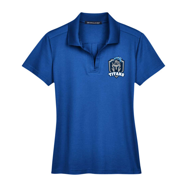 Devon & Jones Women's Emblem Printed Polo Thumbnail