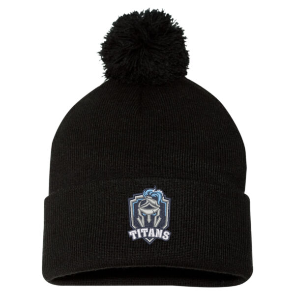 Sportsman Adult Emblem Embroidered Pom-Pom Toque Thumbnail