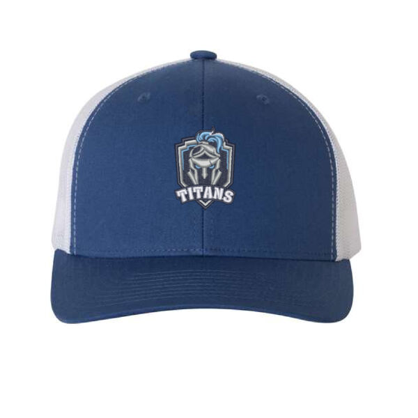 YP Classics Adult Emblem Embroidered Trucker Cap Thumbnail