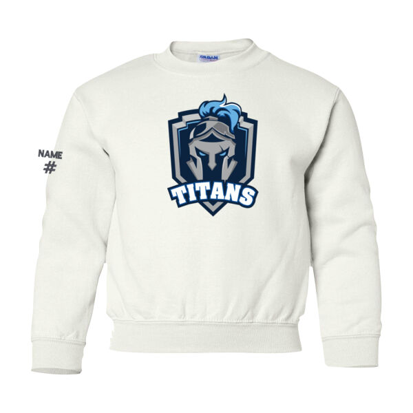 Gildan Youth Crest Printed Crewneck Thumbnail