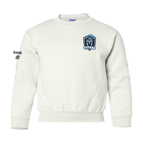 Gildan Youth Emblem Printed Crewneck Thumbnail